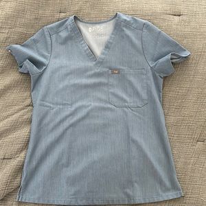 Figs Heather Indigo Catarina Small Scrub Top